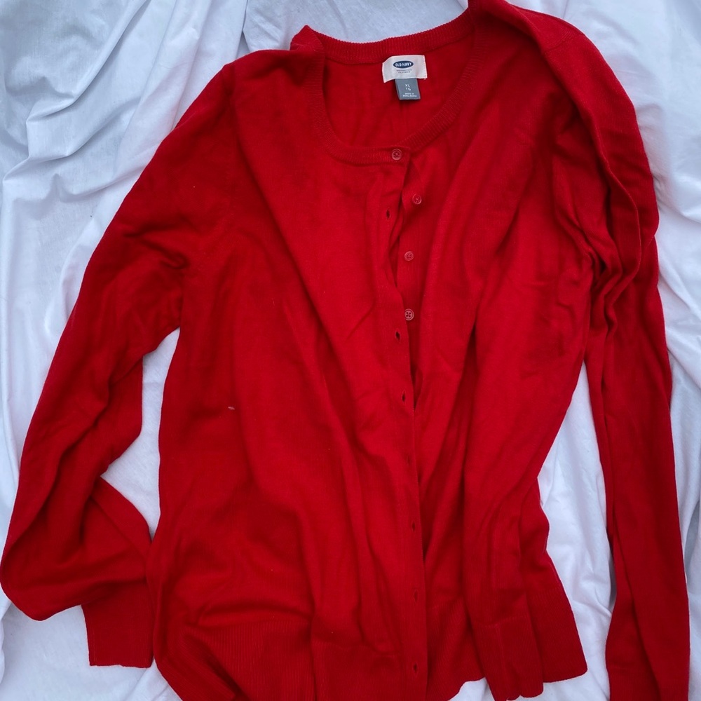 Old Navy red cardigan. Never worn